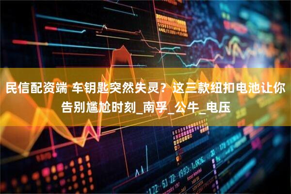 民信配资端 车钥匙突然失灵？这三款纽扣电池让你告别尴尬时刻_南孚_公牛_电压
